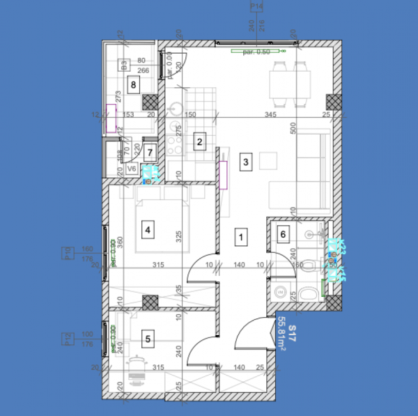 Slika 1 - Dvoiposoban stan na prodaju, 56m2, 126.000€