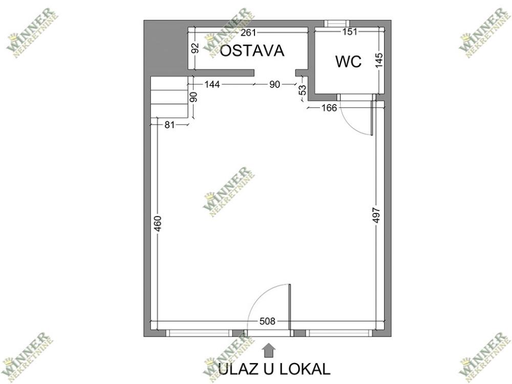 Slika 6 - Gornjogradska,  Lokal za izdavanje, 32m2, 650€