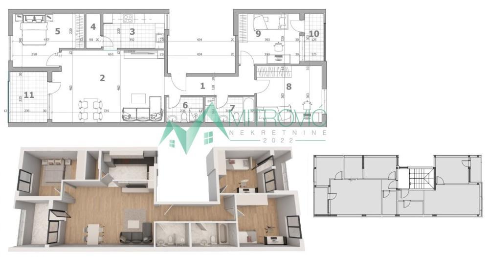 Glavna slika -Četvorosoban stan na prodaju, 102m2, 195.770€