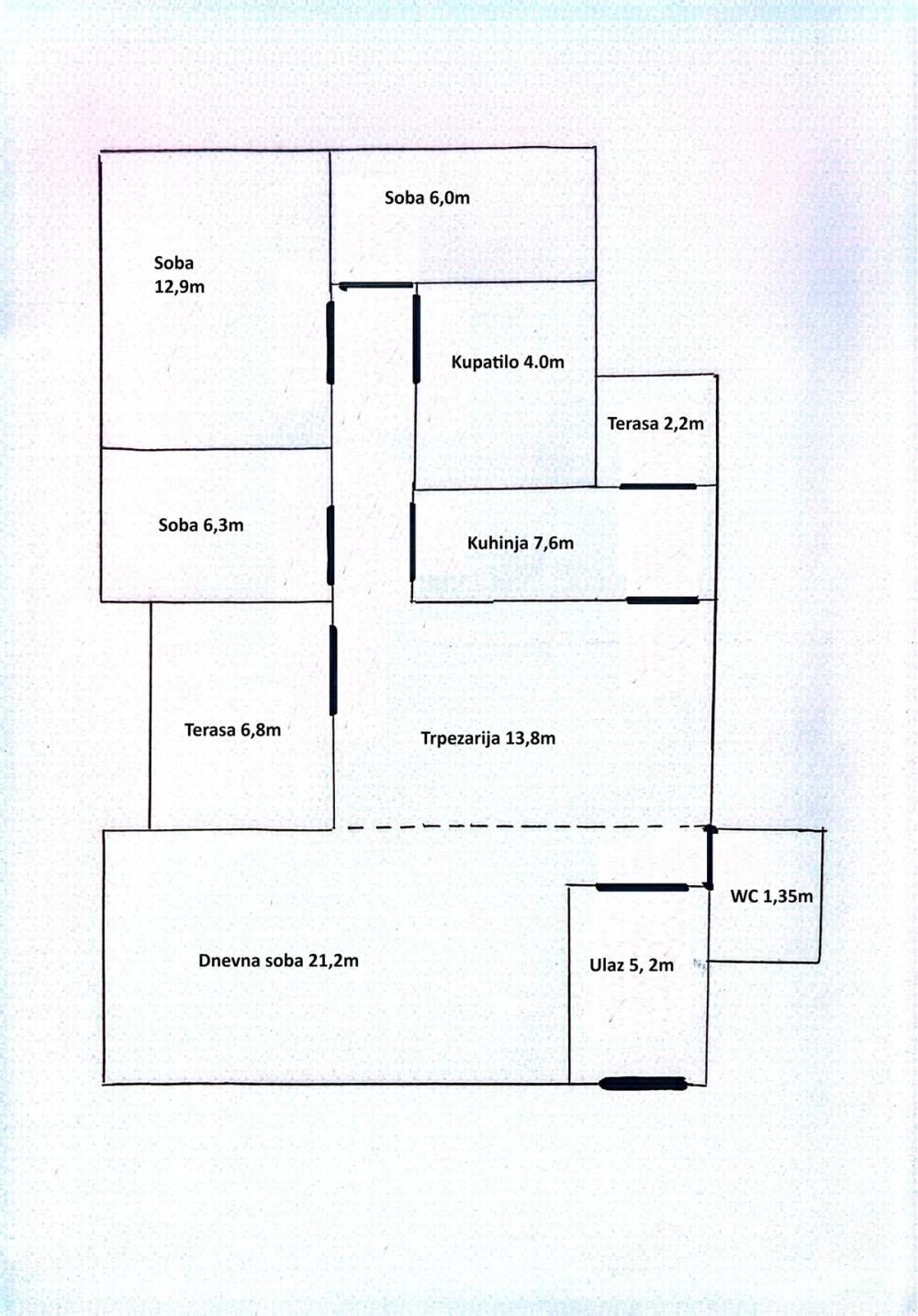 Slika 1 - Patrijarha Joanikija, Troiposoban stan na prodaju, 91m2, 218.000€