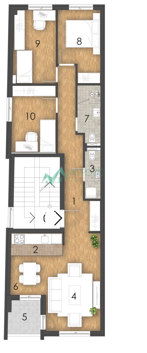 Glavna slika -Četvorosoban stan na prodaju, 79m2, 220.180€