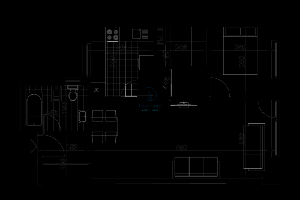 Slika 2 - Dvosoban stan na prodaju, 51m2, 155.970€