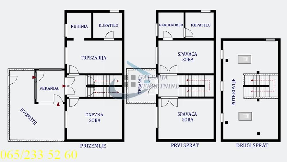 Slika 6 - Sazonova,  Kuća na prodaju, 124m2, 423.000€