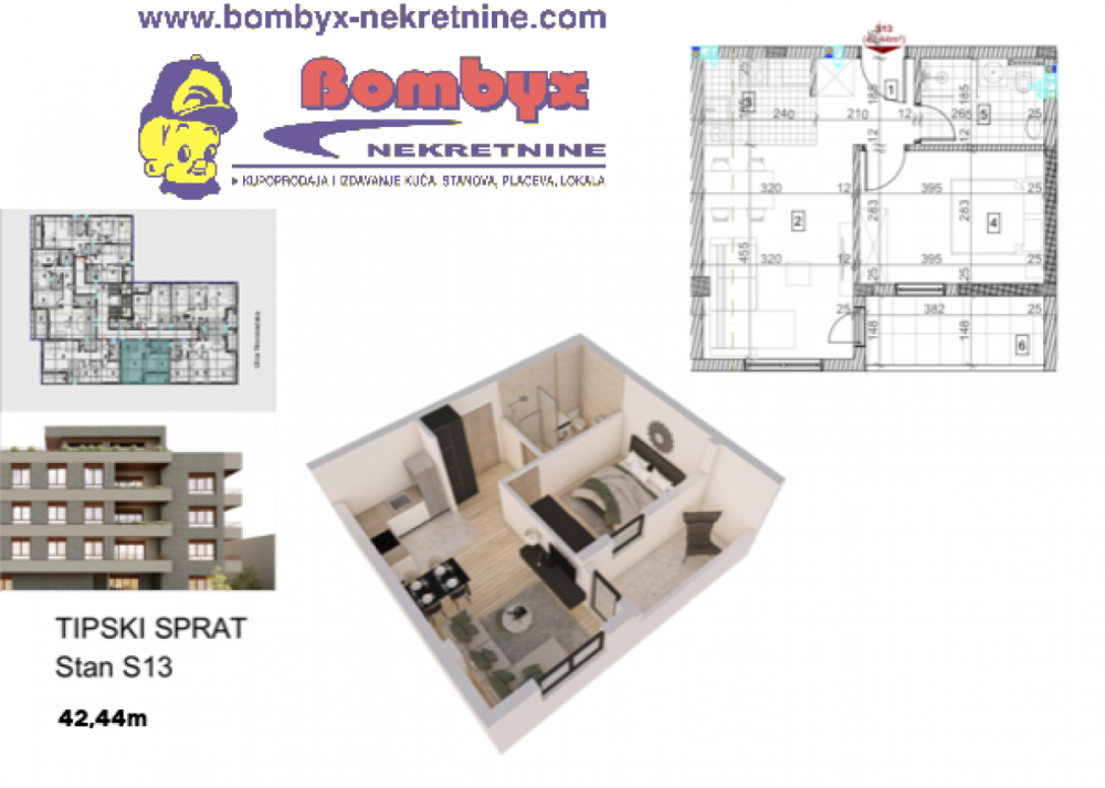 Slika 3 - Dvosoban stan na prodaju, 42m2, 104.000€