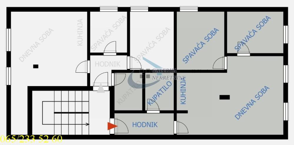 Slika 4 - Cerska, Trosoban stan na prodaju, 56m2, 168.000€