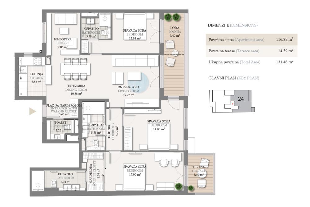 Slika 11 - Jove Ilica, Petosoban stan na prodaju, 131m2, 591.999€