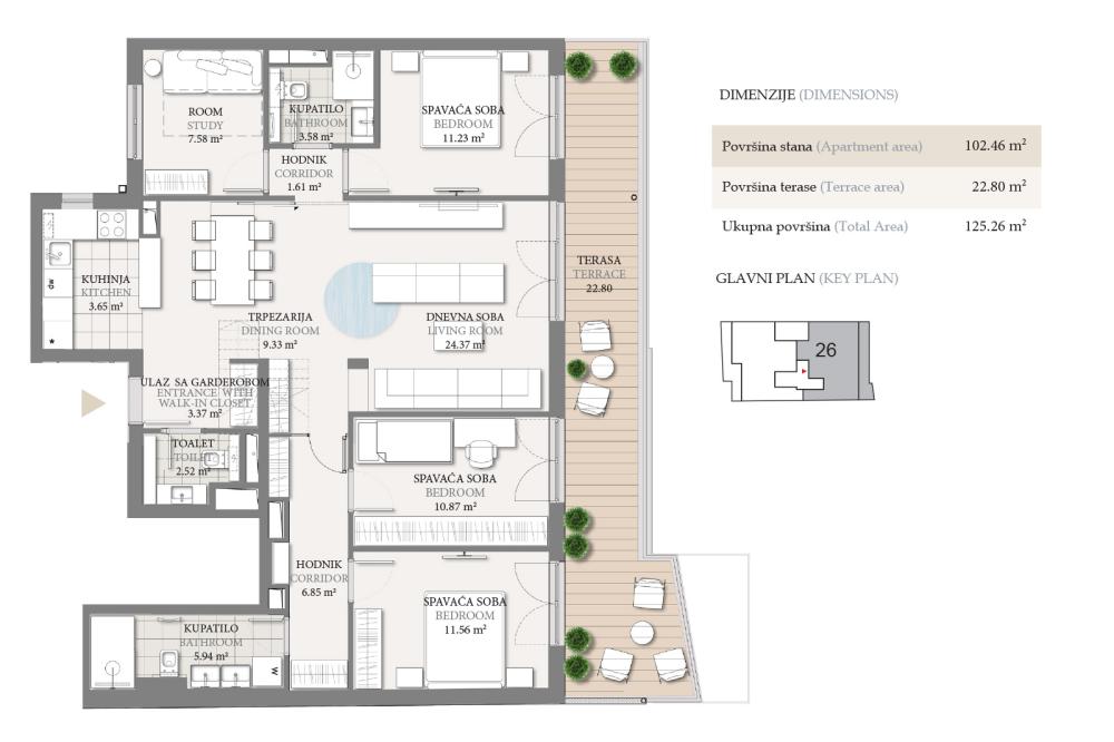 Slika 10 - Jove Ilica, Četvorosoban stan na prodaju, 125m2, 570.999€