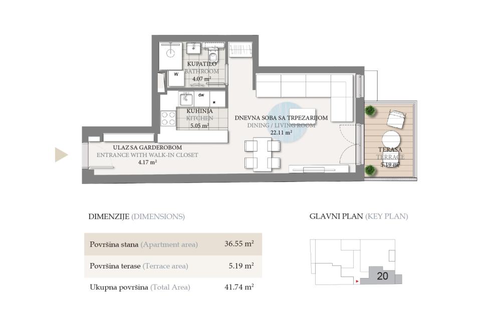 Slika 9 - Jove Ilica, Jednosoban stan na prodaju, 41m2, 177.990€