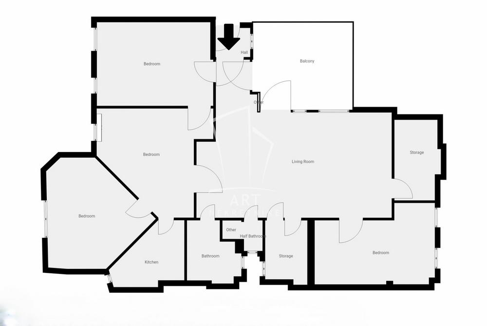 Slika 1 - Avijatičarski trg, Petosoban stan na prodaju, 175m2, 520.000€