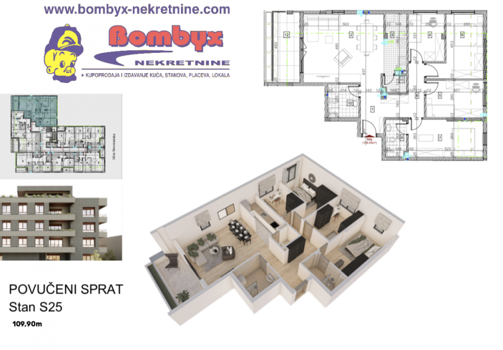 Slika 3 - Petosoban stan na prodaju, 110m2, 280.500€