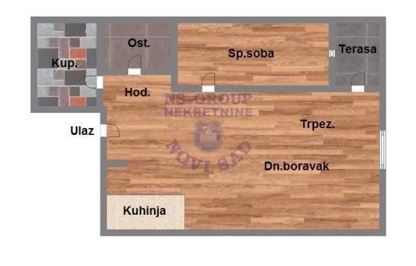 Glavna slika -Dvosoban stan na prodaju, 51m2, 126.670€