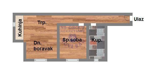 Glavna slika -Jednoiposoban stan na prodaju, 36m2, 59.230€