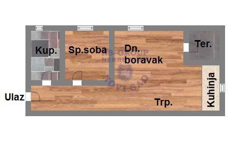 Glavna slika -Jednoiposoban stan na prodaju, 40m2, 76.010€