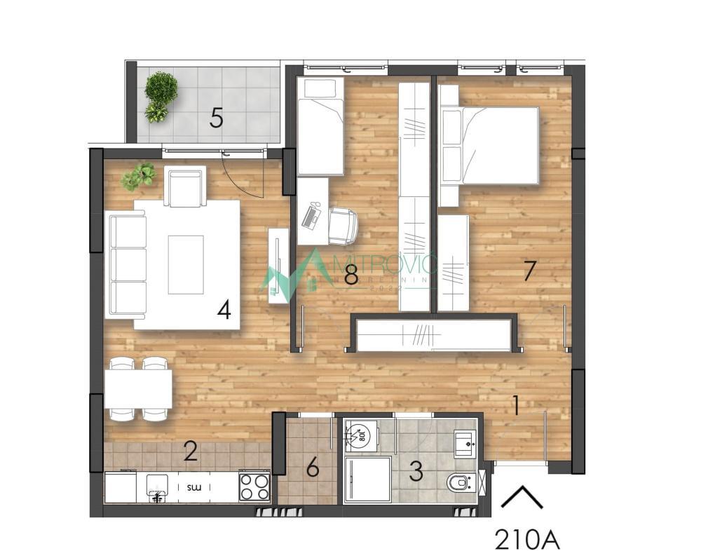 Glavna slika -Dvoiposoban stan na prodaju, 67m2, 187.500€