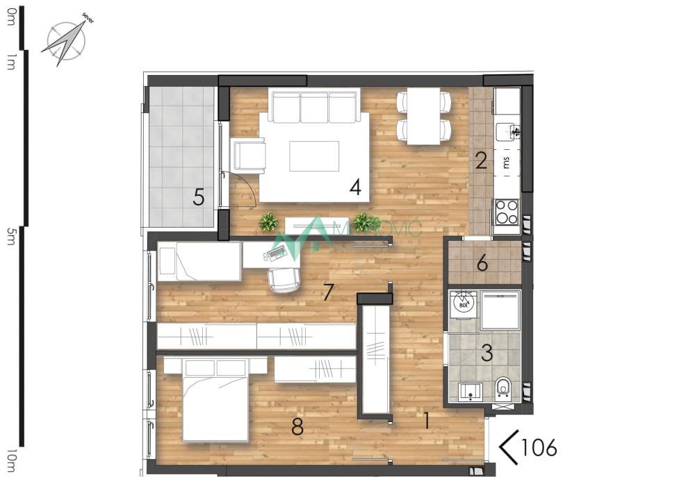 Glavna slika -Dvoiposoban stan na prodaju, 65m2, 183.000€