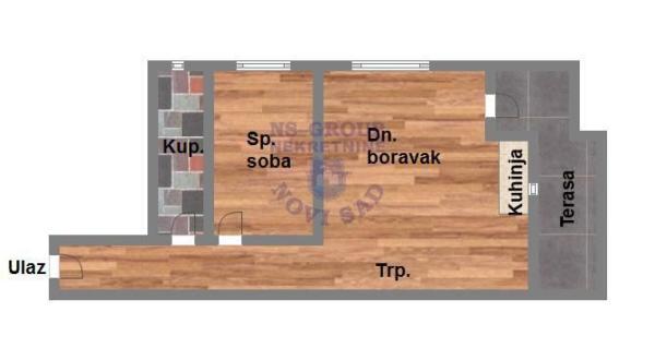 Glavna slika -Jednoiposoban stan na prodaju, 46m2, 80.550€