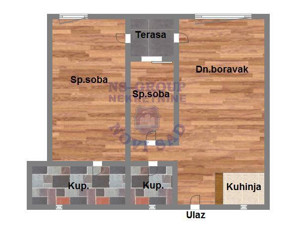 Glavna slika -Trosoban stan na prodaju, 61m2, 153.150€