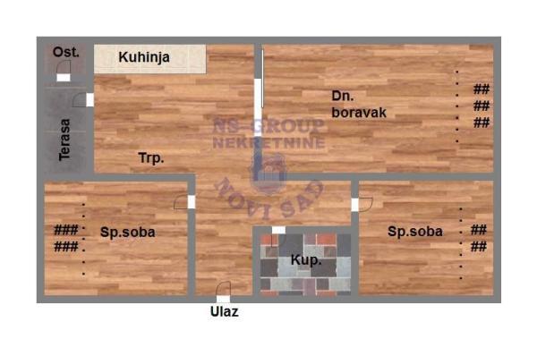 Glavna slika -Trosoban stan na prodaju, 78m2, 200.000€