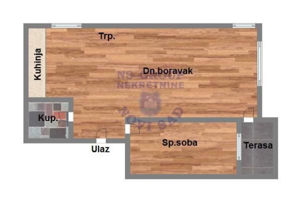 Glavna slika -Jednoiposoban stan na prodaju, 41m2, 81.650€