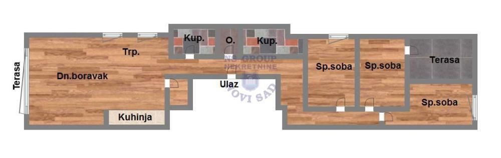 Glavna slika -Četvorosoban stan na prodaju, 101m2, 278.100€