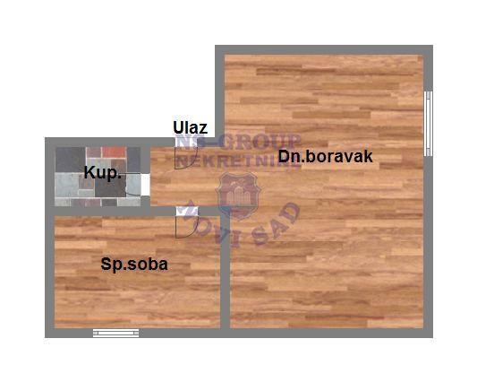 Glavna slika -Jednoiposoban stan na prodaju, 37m2, 58.930€
