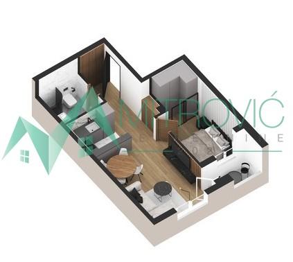 Glavna slika -Jednoiposoban stan na prodaju, 38m2, 82.195€