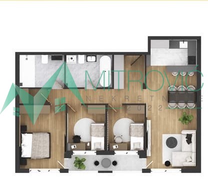 Slika 1 - Troiposoban stan na prodaju, 95m2, 176.130€