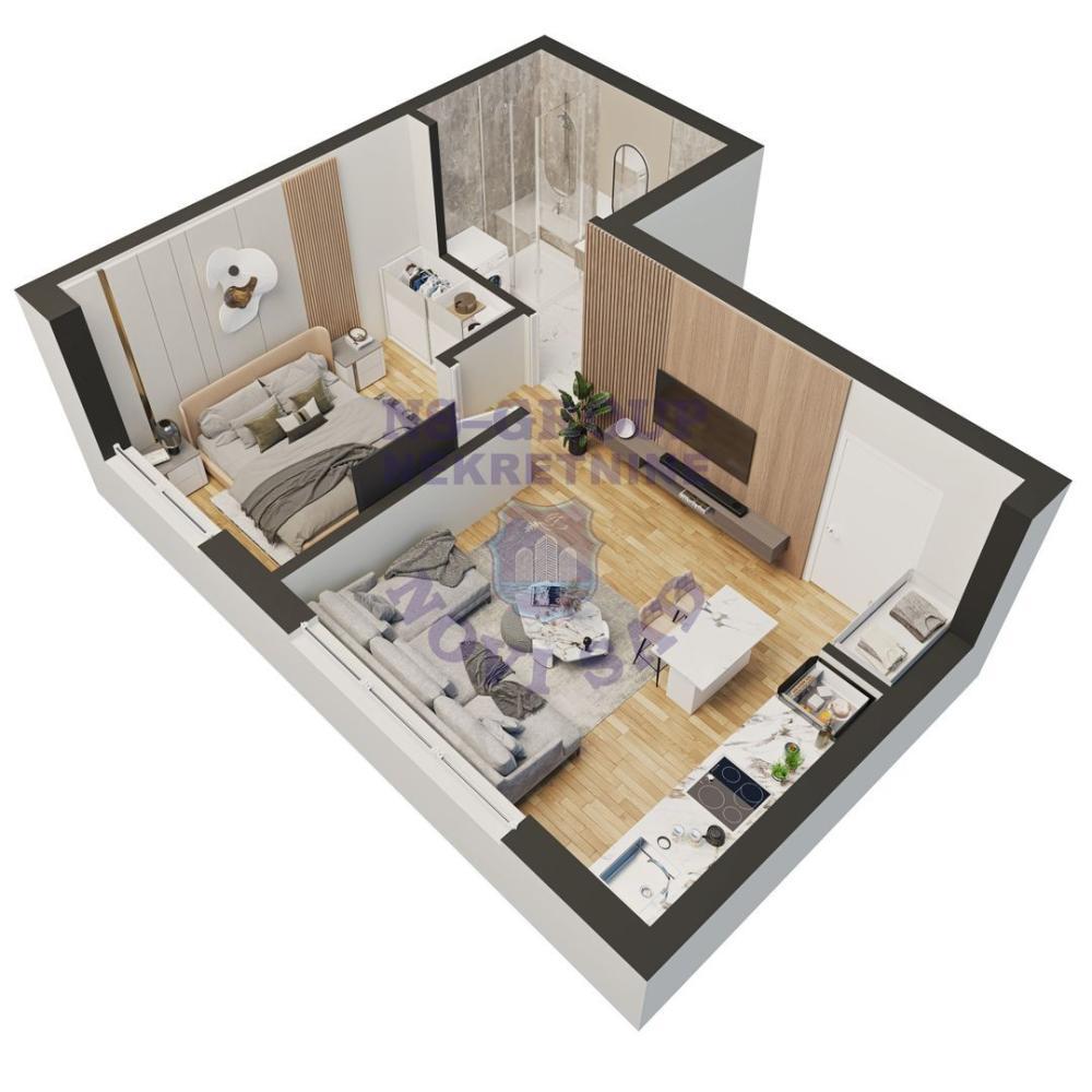 Glavna slika -Jednoiposoban stan na prodaju, 36m2, 61.740€