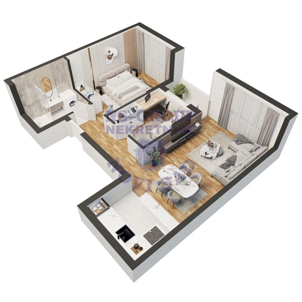 Glavna slika -Trosoban stan na prodaju, 53m2, 99.250€