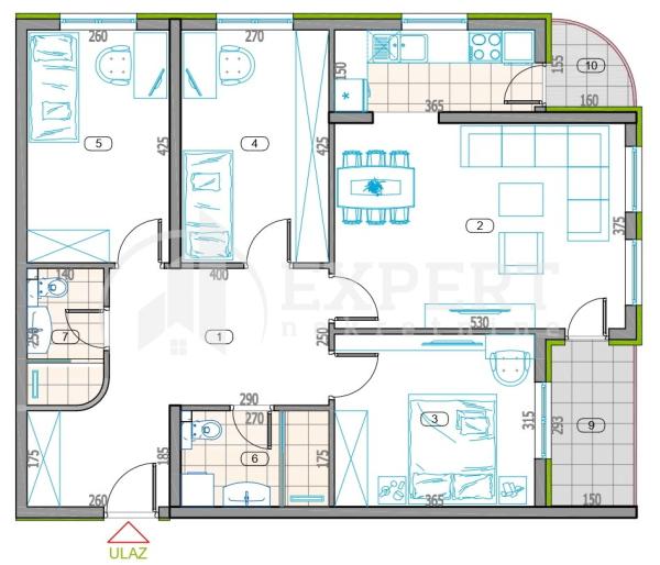 Slika 1 - 2. proleterske brigade, Četvorosoban stan na prodaju, 85m2, 172.350€