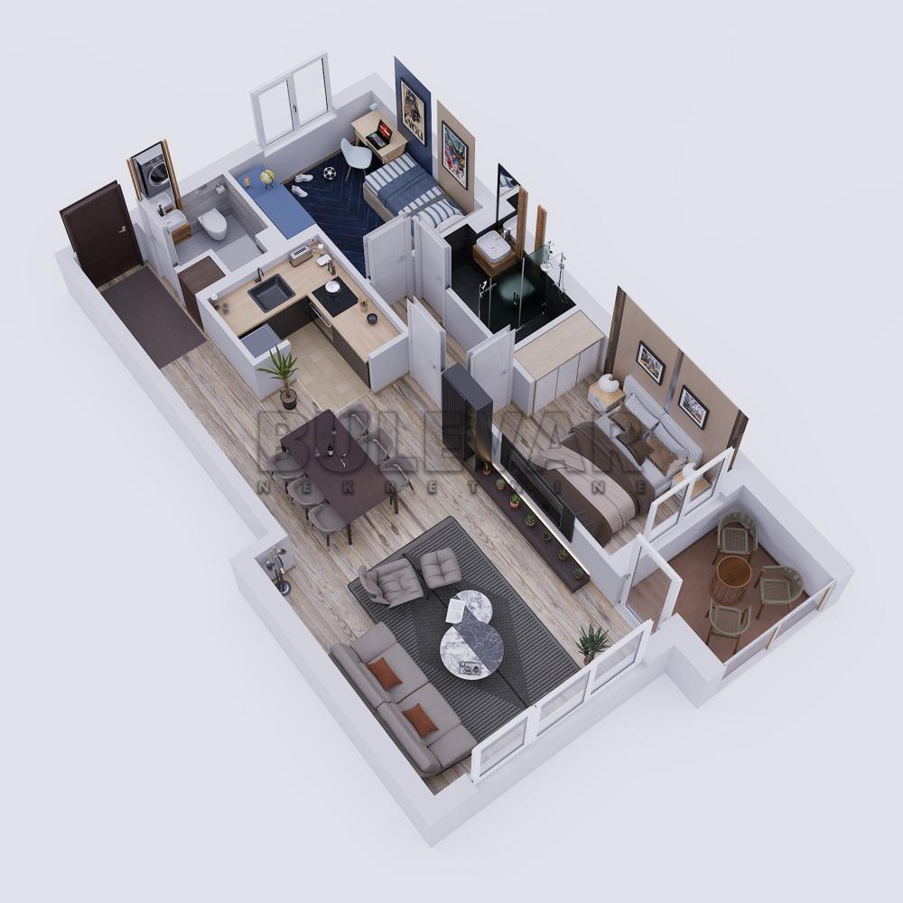 Slika 2 - Mokranjčeva, Trosoban stan na prodaju, 65m2, 105.150€