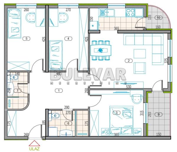 Slika 1 - 2. proleterske brigade, Četvorosoban stan na prodaju, 85m2, 172.350€