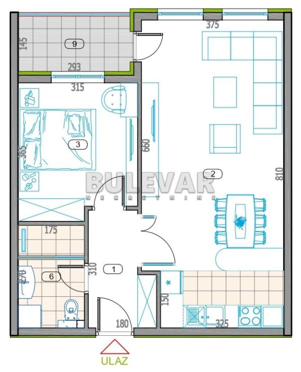 Slika 1 - 2. proleterske brigade, Dvosoban stan na prodaju, 52m2, 104.450€