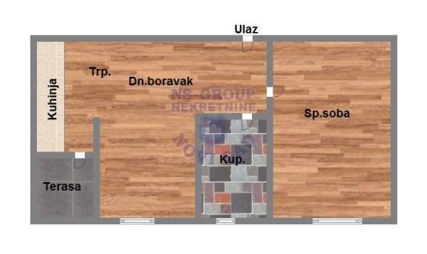 Glavna slika -Dvosoban stan na prodaju, 40m2, 110.000€