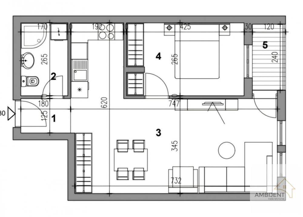 Slika 9 - Dvosoban stan na prodaju, 55m2, 127.068€