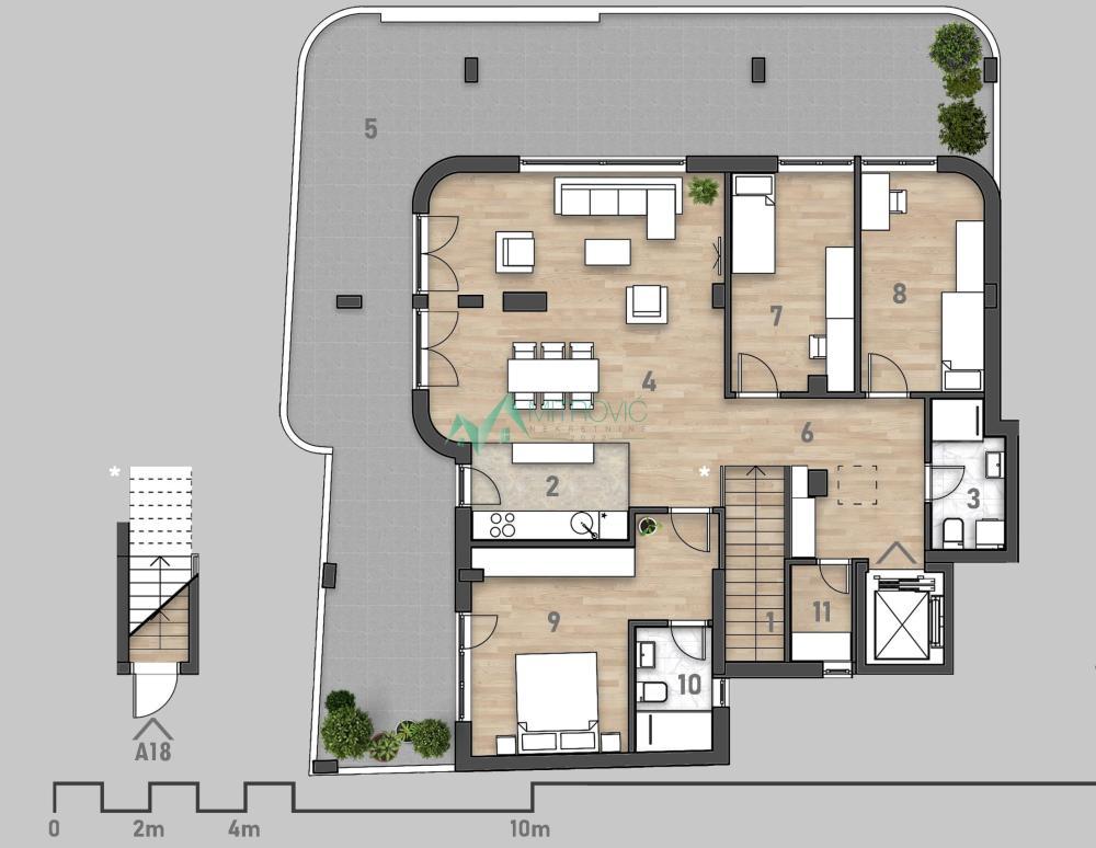 Glavna slika -Troiposoban stan na prodaju, 186m2, 695.700€