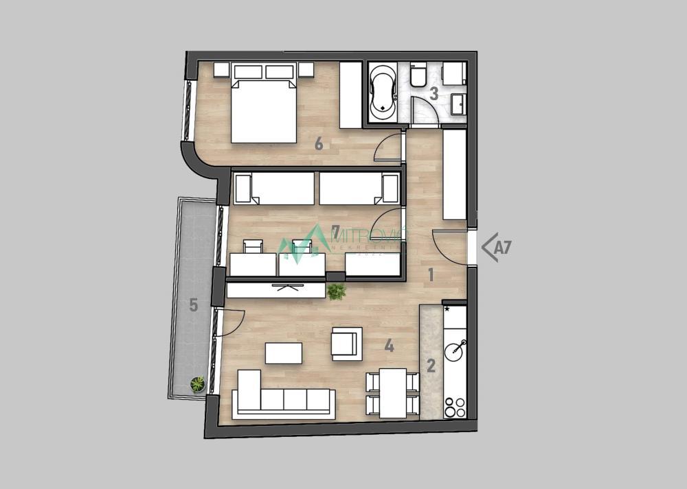 Glavna slika -Dvoiposoban stan na prodaju, 62m2, 230.690€