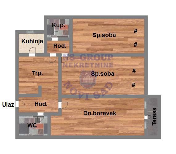 Slika 10 - Trosoban stan na prodaju, 76m2, 154.500€