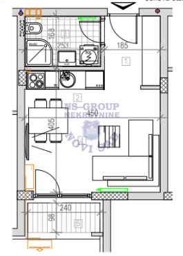 Slika 1 -  Stan na prodaju, 28m2, 86.430€