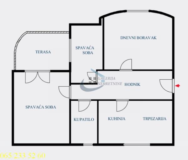 Slika 6 - Kružna, Trosoban stan na prodaju, 75m2, 115.000€