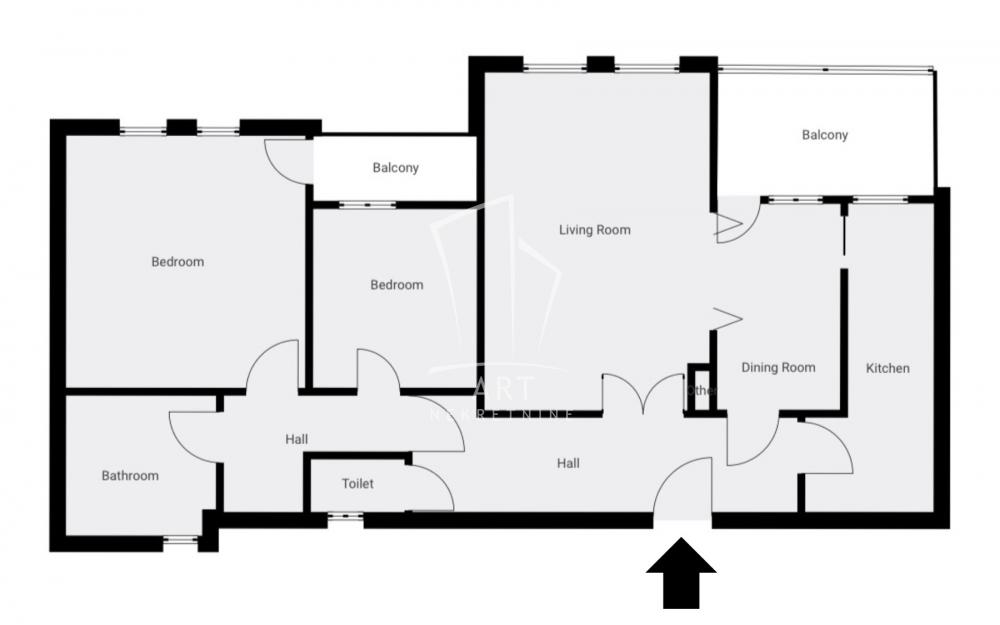Slika 1 - Trgovačka, Trosoban stan na prodaju, 77m2, 190.000€