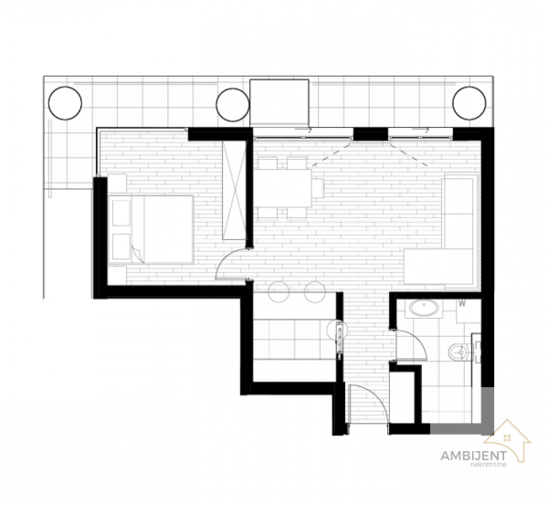 Slika 1 - Dvosoban stan na prodaju, 51m2, 191.068€