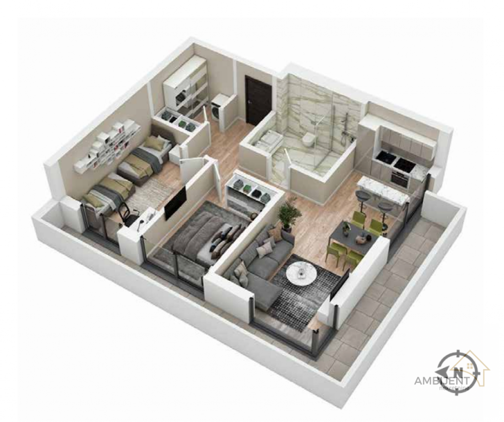 Glavna slika -Trosoban stan na prodaju, 69m2, 257.890€