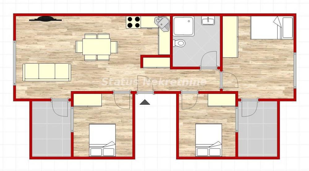Slika 3 - Troiposoban stan na prodaju, 80m2, 148.320€