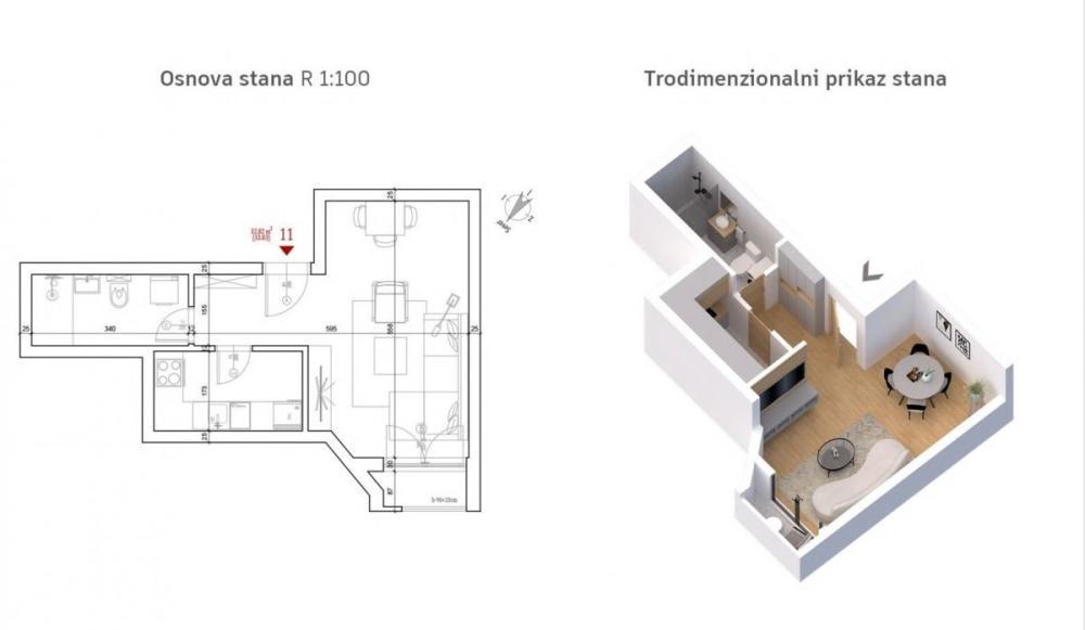 Glavna slika -Račkog, Jednosoban stan na prodaju, 33m2, 81.600€