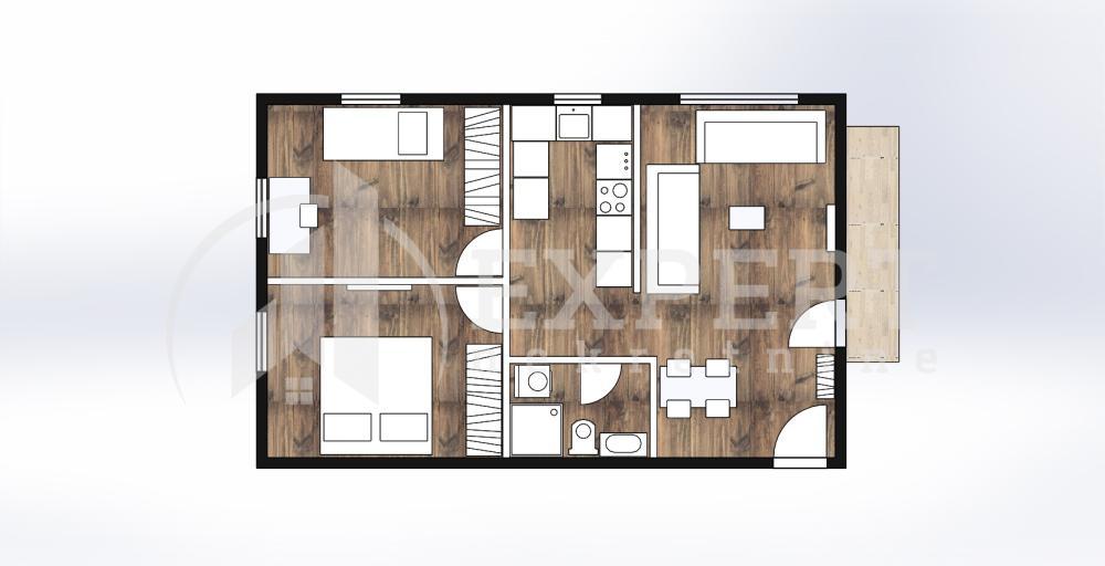 Glavna slika -Tolstojeva, Dvoiposoban stan na prodaju, 58m2, 92.800€