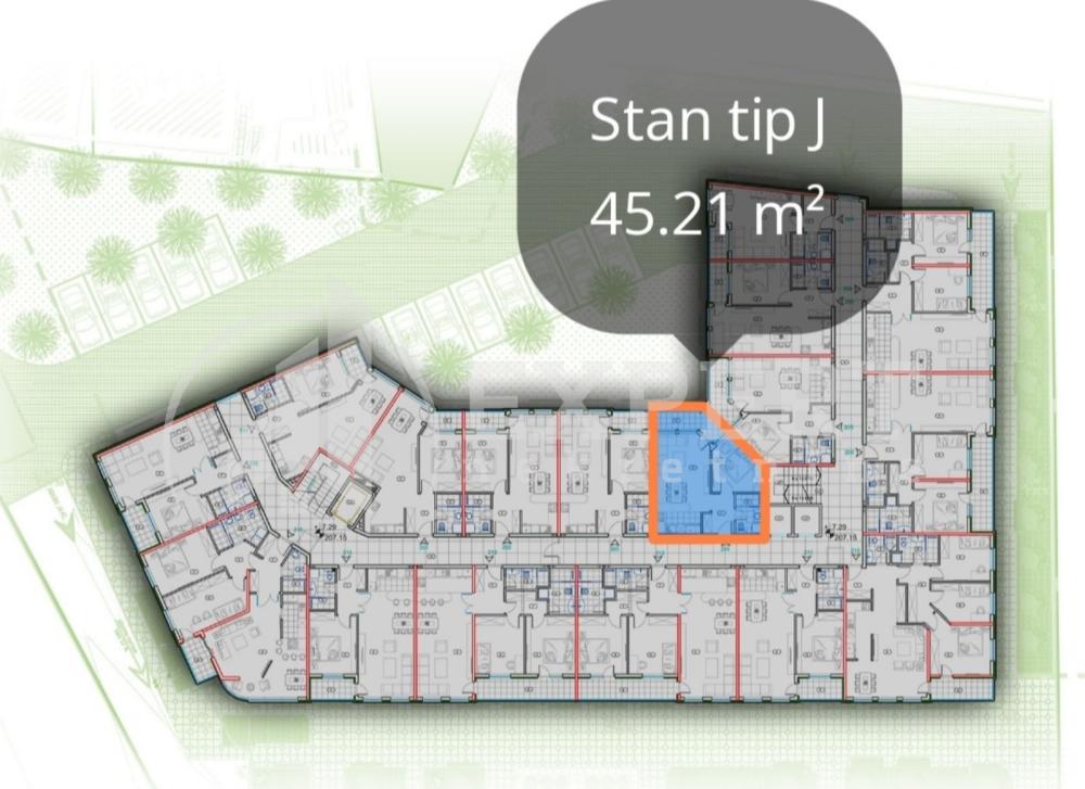 Slika 2 - Bulevar Nemanjića, Jednoiposoban stan na prodaju, 45m2, 102.600€
