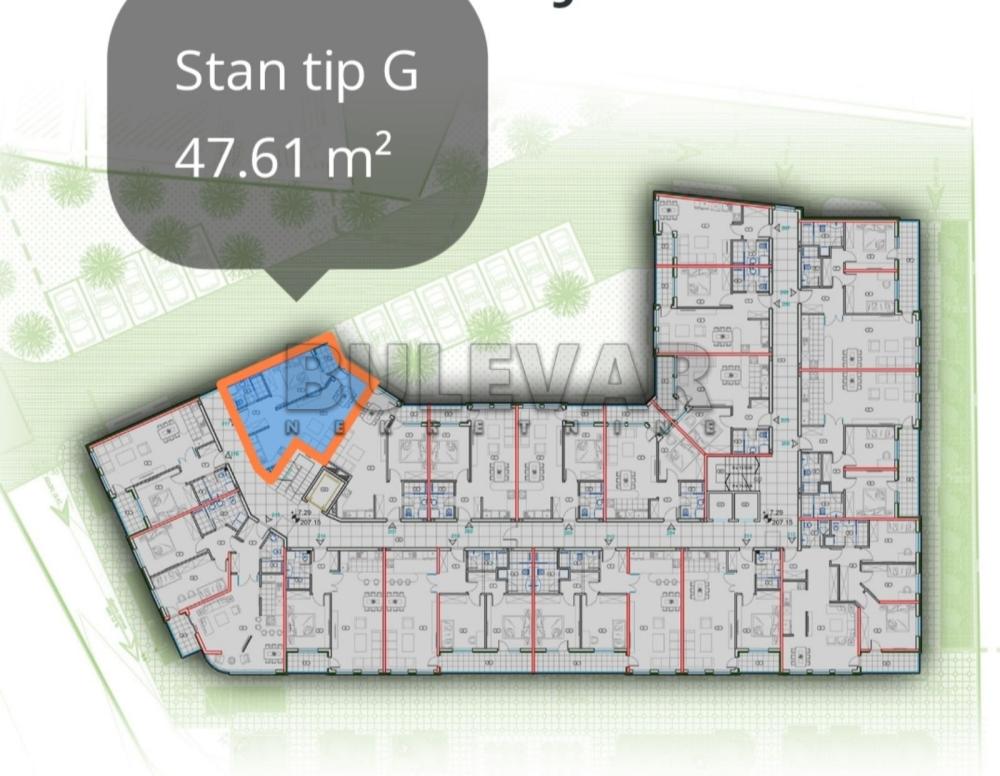Slika 2 - Bulevar Nemanjića, Jednoiposoban stan na prodaju, 47m2, 108.050€