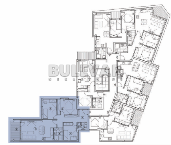 Slika 1 - Jeronimova, Troiposoban stan na prodaju, 89m2, 196.550€
