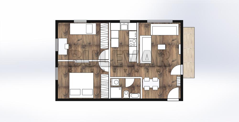 Glavna slika -Tolstojeva, Dvoiposoban stan na prodaju, 58m2, 92.800€